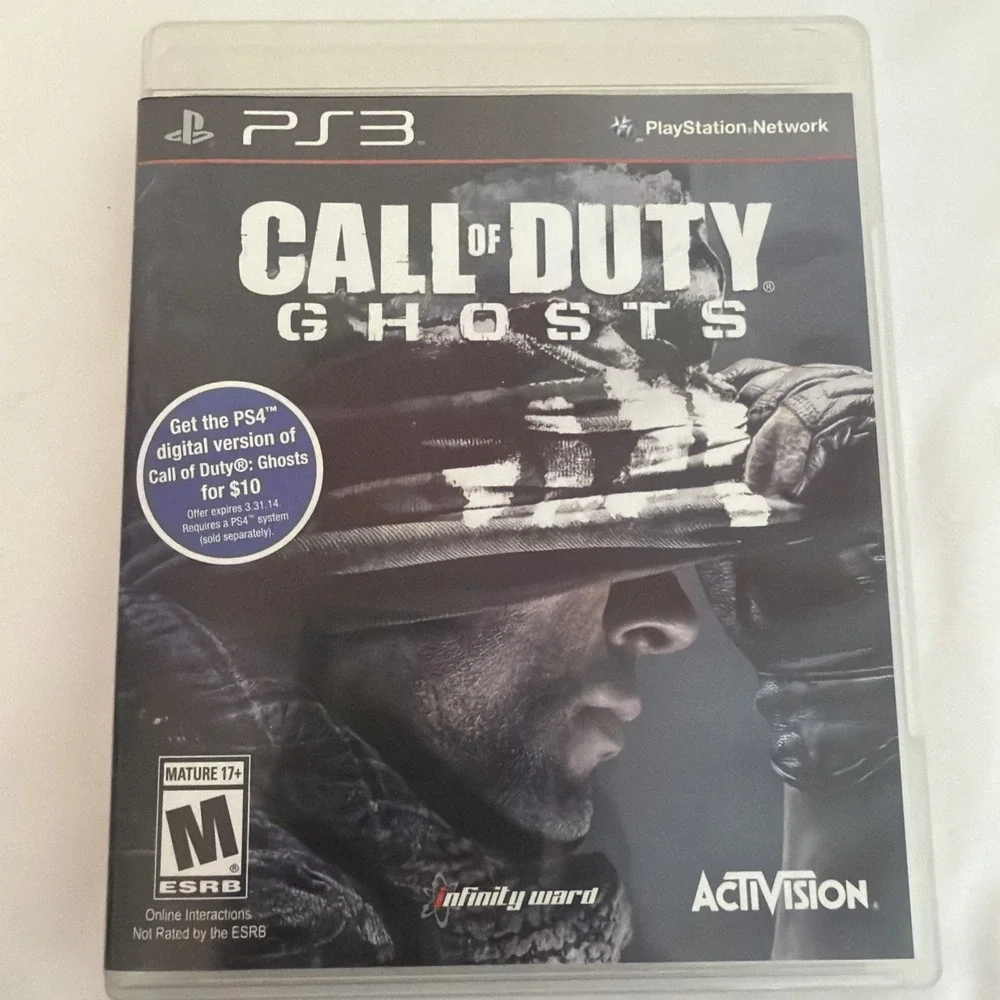 Call of Duty: Ghosts - Sony PlayStation 3, Activision, Rated Mature W Manual